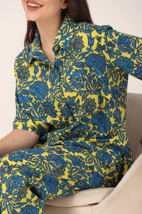 Bluebell Flower Cotton PJ Set