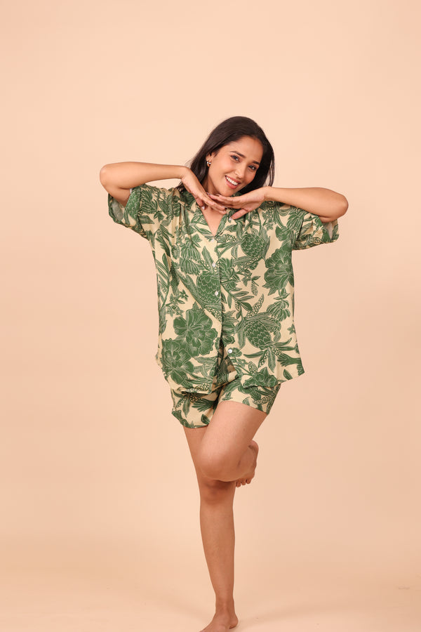 Pineapple Shorts set Loungewear