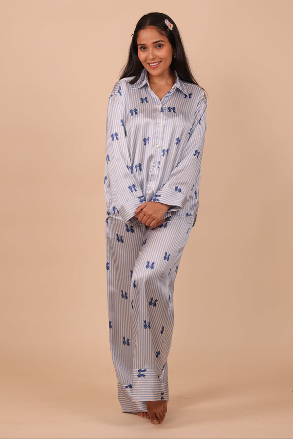 Lil Bows Wide Leg PJ Set