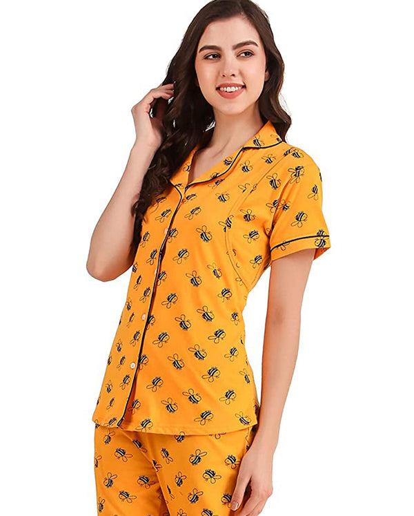 Cotton Maternity/Nursing Pj Set